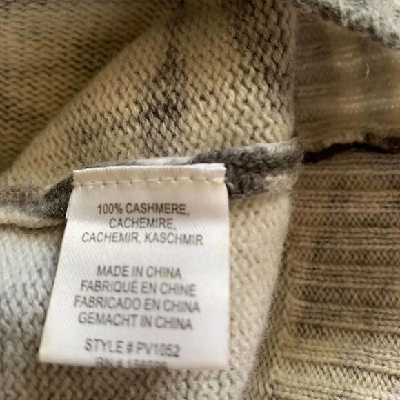 PRVLG threads of privilege 100% cashmere cami sweater hooded xs - Picture 8 of 9